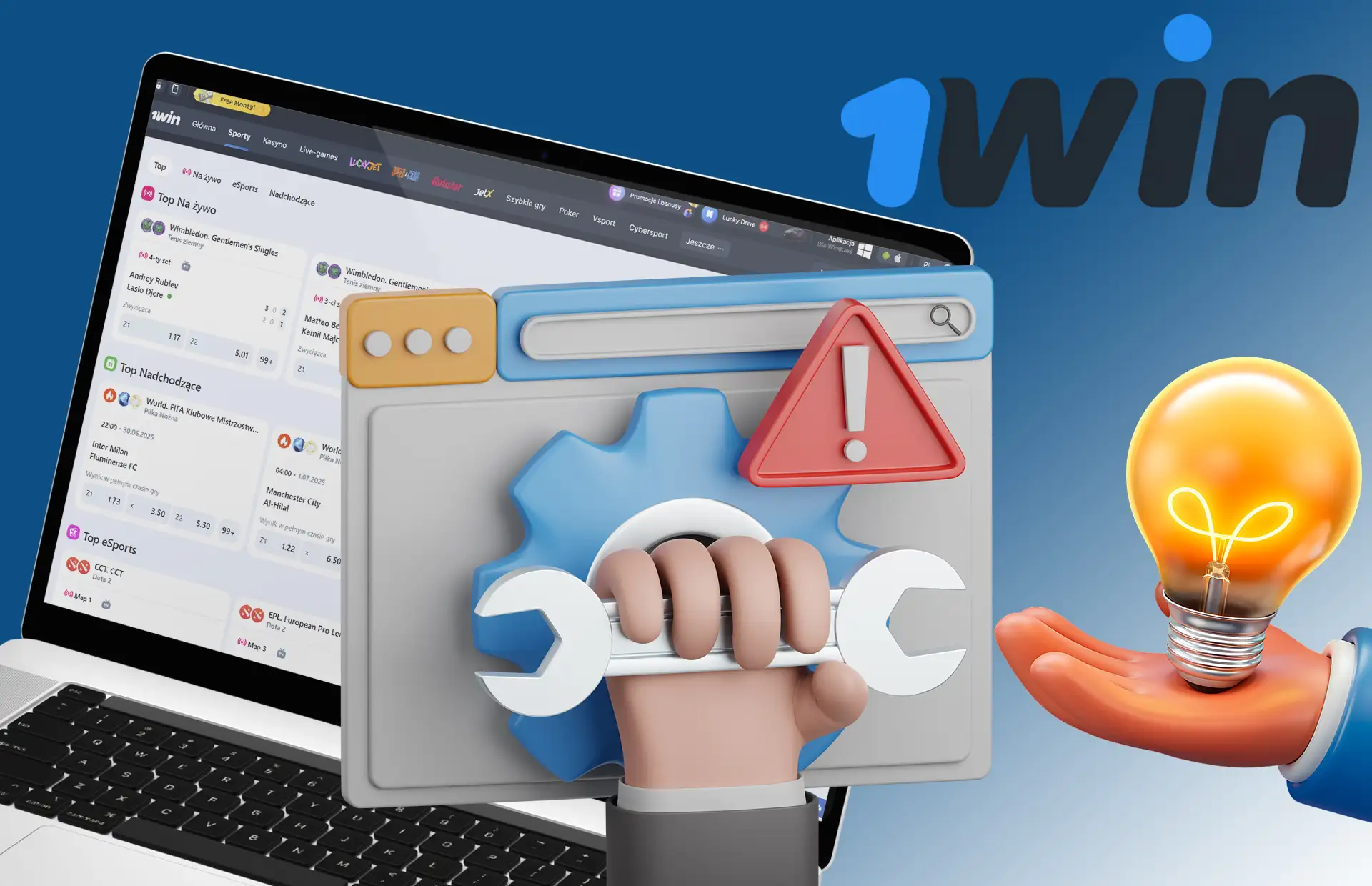 Jeśli masz problemy z 1Win, sprawdź nasze alternatywy