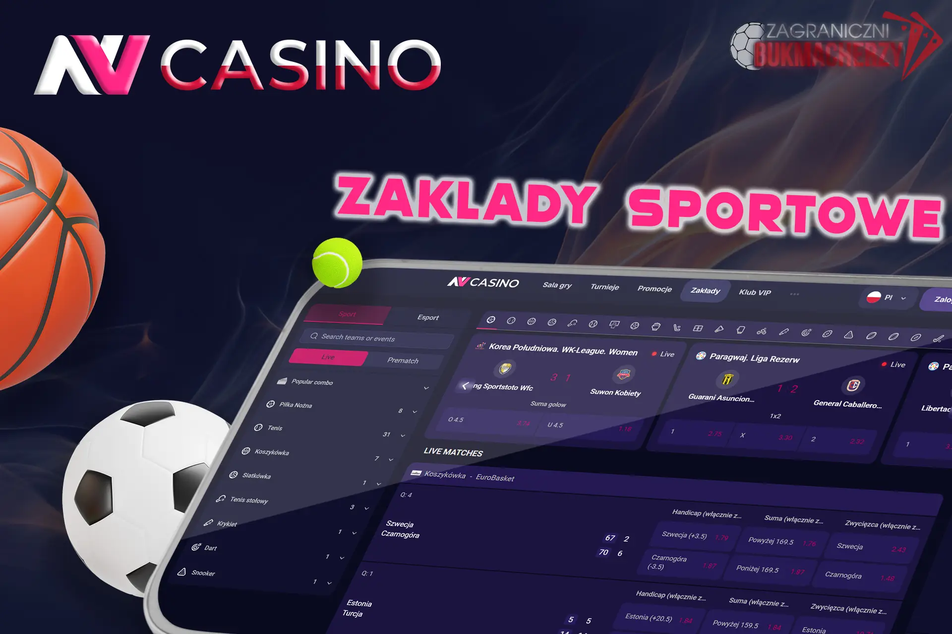 Mnóstwo wydarzeń sportowych u bukmachera NV